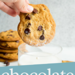 Pinterest Image with text 'Chocolate Chip Cookies'