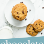 Pinterest Image with text 'Chocolate Chip Cookies'